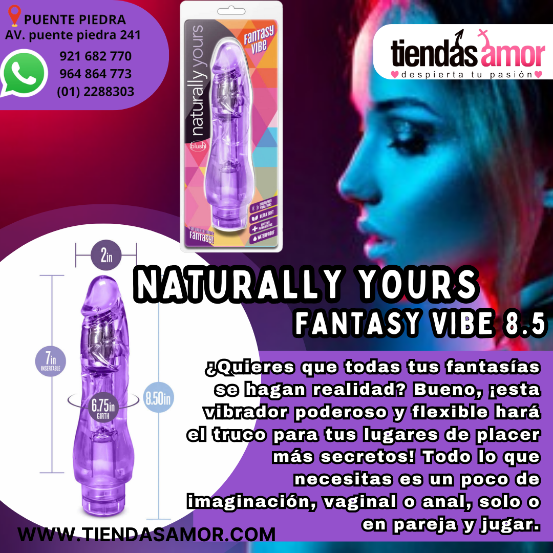 Naturally Yours Fantasy Vibe Púrpura CONSULTAS Y PEDIDOS 921 682 770- 969 889 888 -964 864 773